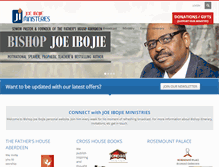 Tablet Screenshot of bishopjoeibojie.com